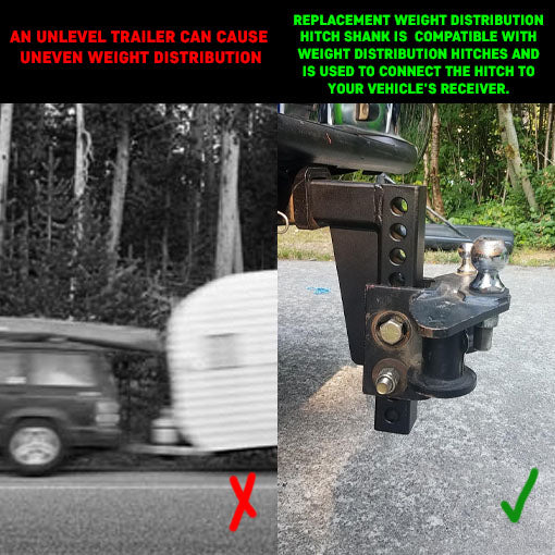 Replacement Weight Distribution Hitch Shank