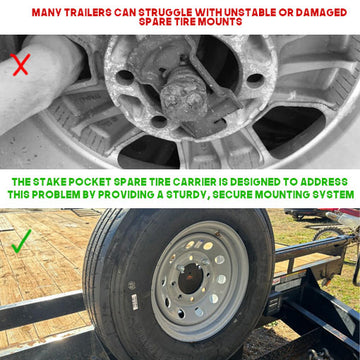 Stake Pocket Spare Tire Carrier - 0