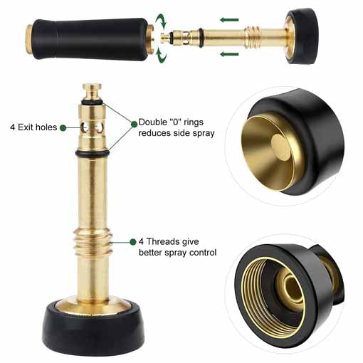 Solid Brass Twist Nozzle