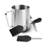 Stainless Steel Basting Pot And Brush Set