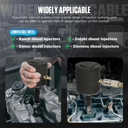 Universal Pneumatic Diesel Fuel Injector Puller Tool Kit