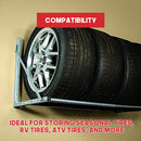 Wall-Mounted Folding Tire Storage Rack-7