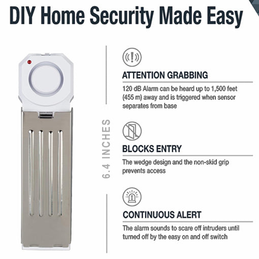 Wedge Door Stop Security Alarm