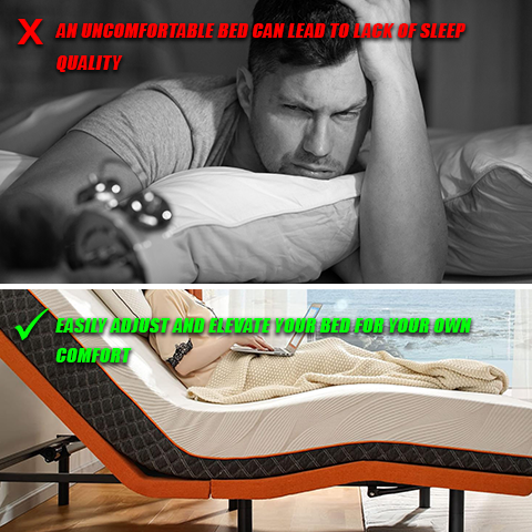 Cozy Adjustable Bed Frame & Mattress