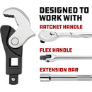 Adjustable & Spring-Loaded Crowfoot Wrench Set-6