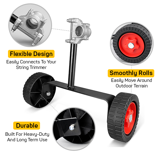 Adjustable String Trimmer Support Wheel
