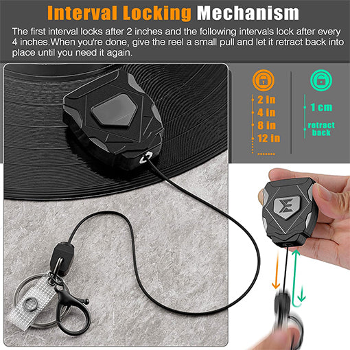 Heavy Duty Retractable Keychain