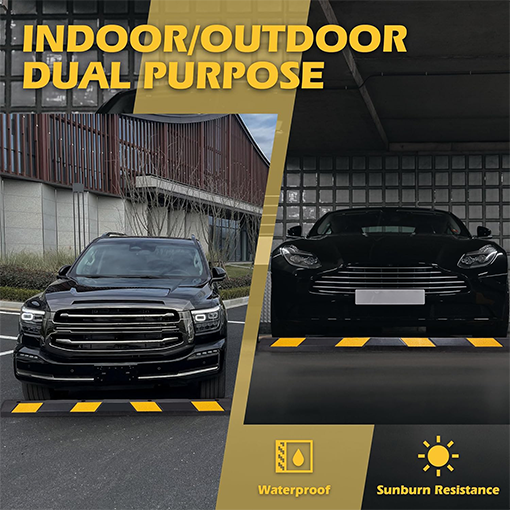 72" Heavy Duty Rubber Parking Curb