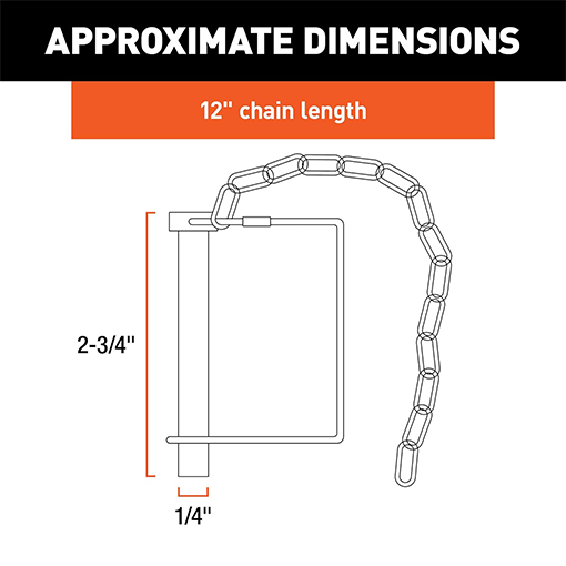 Trailer Coupler Pin & Chain