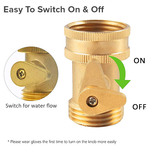 Brass Jet Nozzle with Shut-off Valve