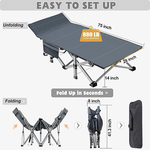 Folding Camping Cot & Pad