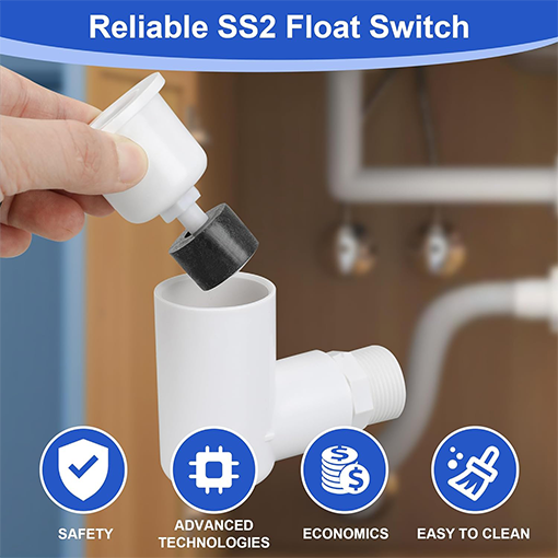 SS2 Float Switch L Shape Overflow Shut-Off