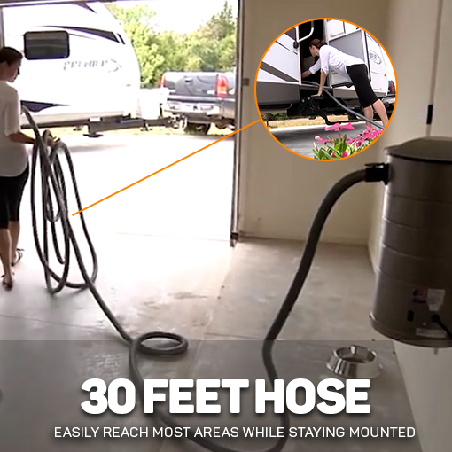 Wall Mounted Garage Vacuum Complete Set