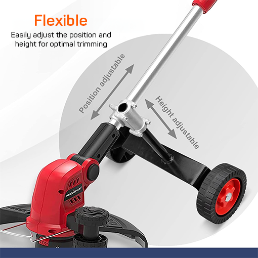 Adjustable String Trimmer Support Wheel