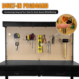 48-Inch Workbench with Power Outlets and Light