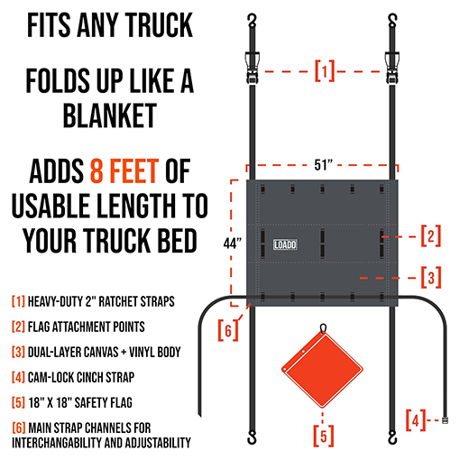Foldable Pickup Truck Bed Extension