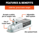 Straight Tongue Trailer Coupler-4