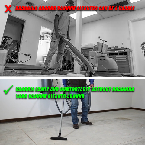 Wall Mounted Garage Vacuum Complete Set