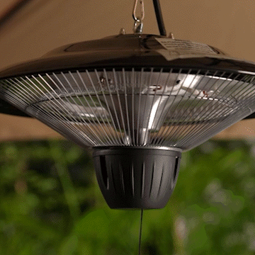 1500W Electric Hanging Patio Heater - 0