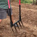 Garden Broadfork w/ Fiberglass Handle-2