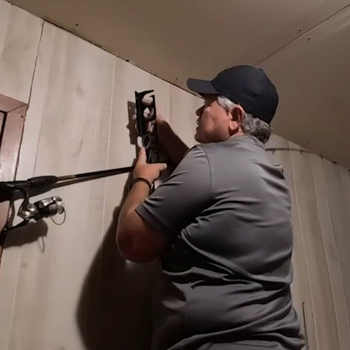 Wall & Ceiling Fishing Rod Rack