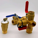 Tankless Water Heater Isolator Valve Kit-2