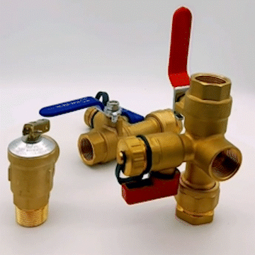 Tankless Water Heater Isolator Valve Kit - 0