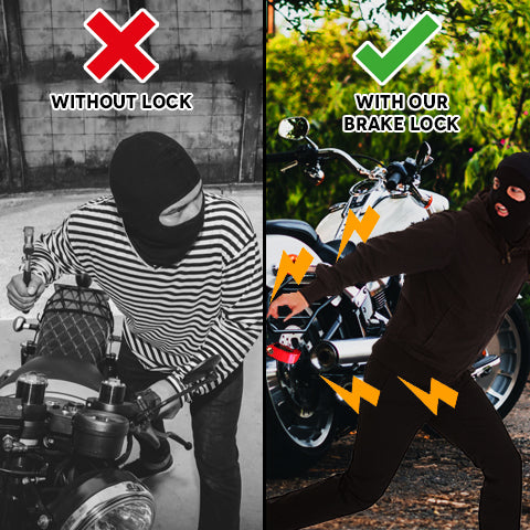 Easy to Steal Vs. Motorcycle with Brake Lock