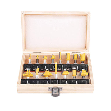 15pcs 1/4 Shank Router Bits Kit