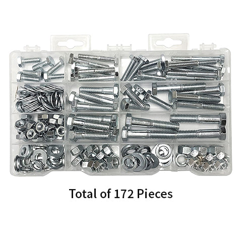 172-piece Nut and Bolt Assortment Kit