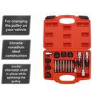 18-Piece Alternator Pulley Decoupler Tool Kit features