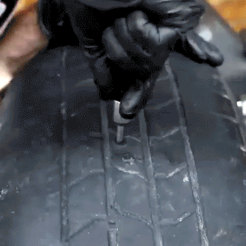 Tire Puncture Tool With Mushroom Plugs - 0