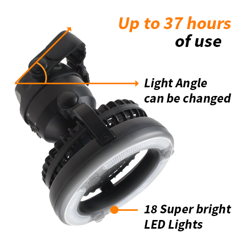 2-in-1 Camping Lantern w/ Fan