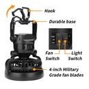 2-in-1 Camping Lantern w/ Fan-5