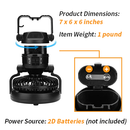 2-in-1 Camping Lantern w/ Fan-7