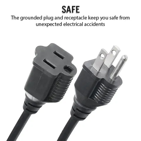 Grounded Plug and Receptacle for safe use