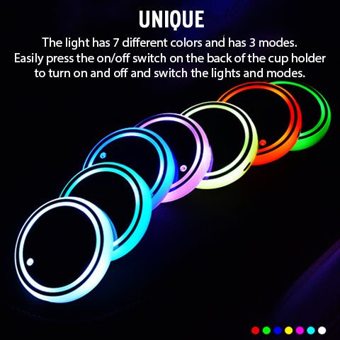 Unique LED Car Cup Holder