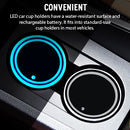 Convenient 2 Pcs LED Car Cup Holder