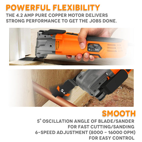 Powerful Oscillating function for smooth usage