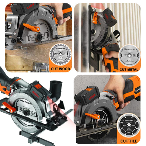 Cut wood, metal and tile with Circular Saw