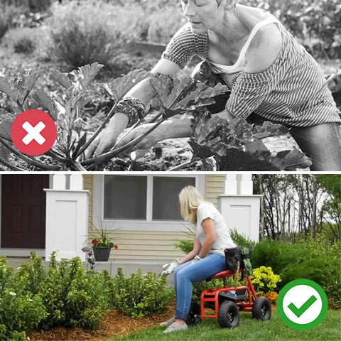 Better comfort and seating while gardening