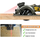 Accurate cuts with a laser guide