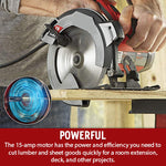Powerful  4 Inch Circular Saw with Beam Laser Guide with 15 Amp Motor