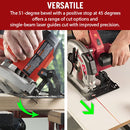 Versatile  4 Inch Circular Saw with Beam Laser Guide