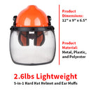 5-in-1 Hard Hat Helmet and Ear Muffs-6