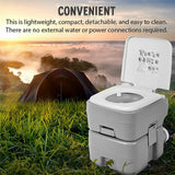 5 Gallon Portable Flush Toilet is convenient