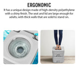 Ergonomic 5 Gallon Portable Flush Toilet 