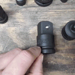 GIF of 8 Piece Impact Socket Adapter and Reducer Set
