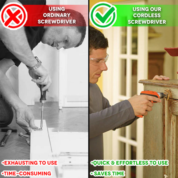 Cordless Automatic Screwdriver Vs. Manual Screwdriver