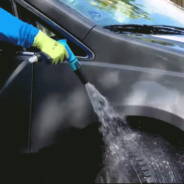 Easier cleaning using the AJ-SPXN 2-in-1 Hose-Powered Adjustable Foam Cannon Spray Gun Blaster with Spray Wash
